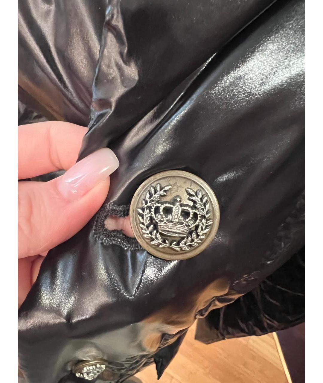 DOLCE&GABBANA Черный полиамидовый пуховик, фото 2