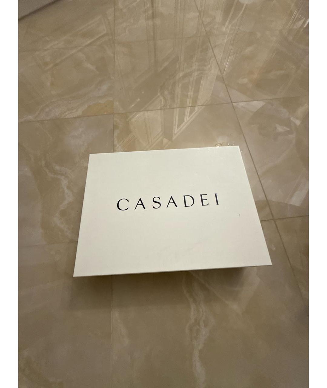 CASADEI Темно-синие замшевые ботильоны, фото 7