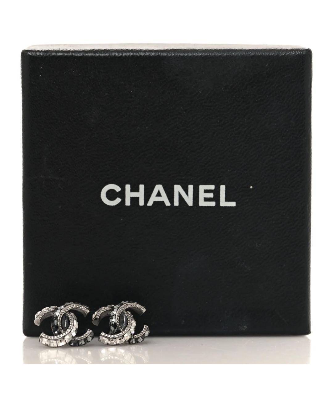 CHANEL Серебряные серьги, фото 3