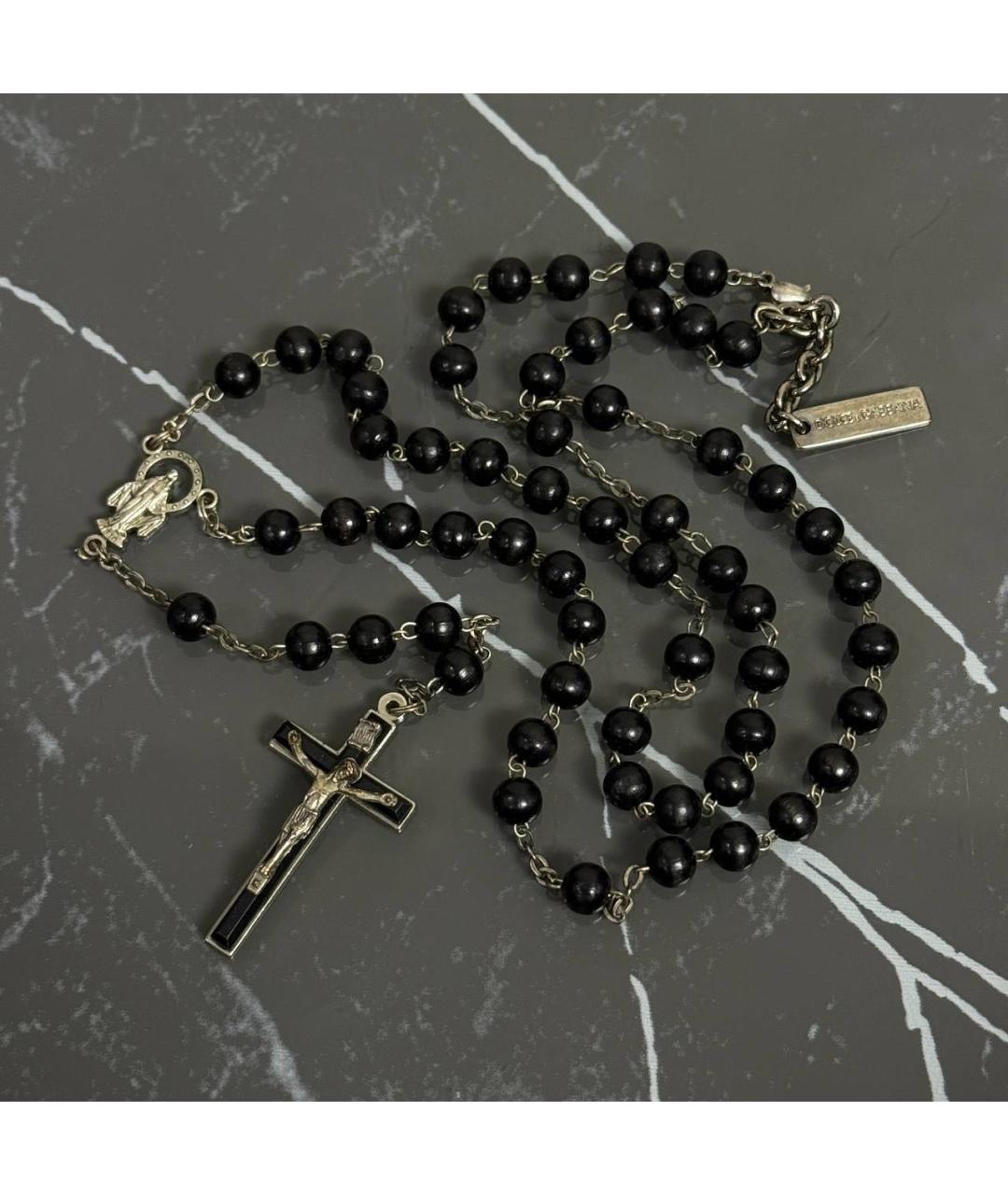 DOLCE&GABBANA Черное латунное колье, фото 2