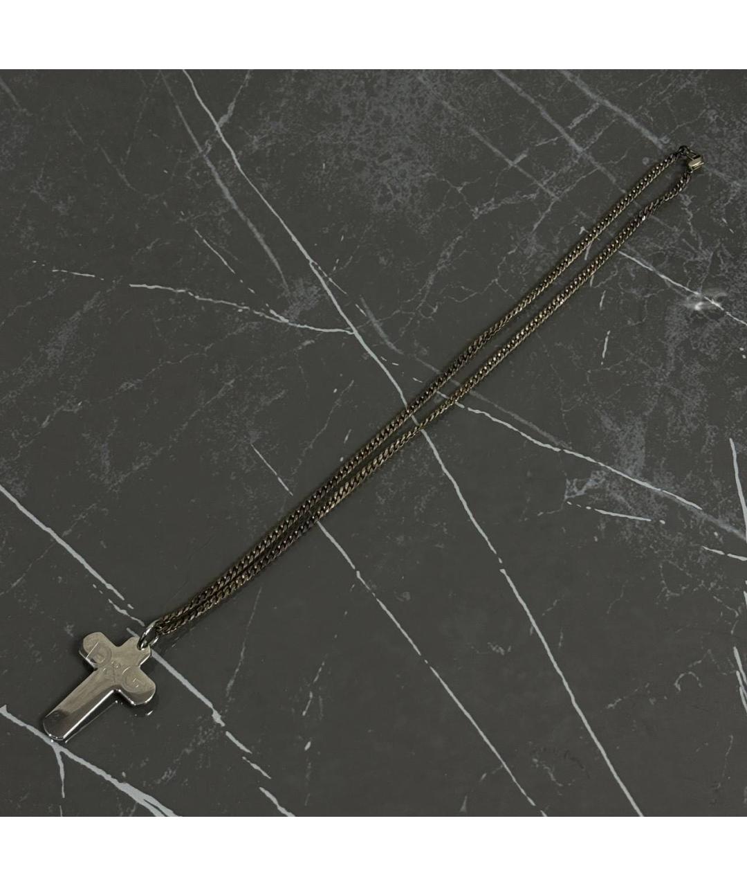 DOLCE&GABBANA Серебряное металлическое колье, фото 3