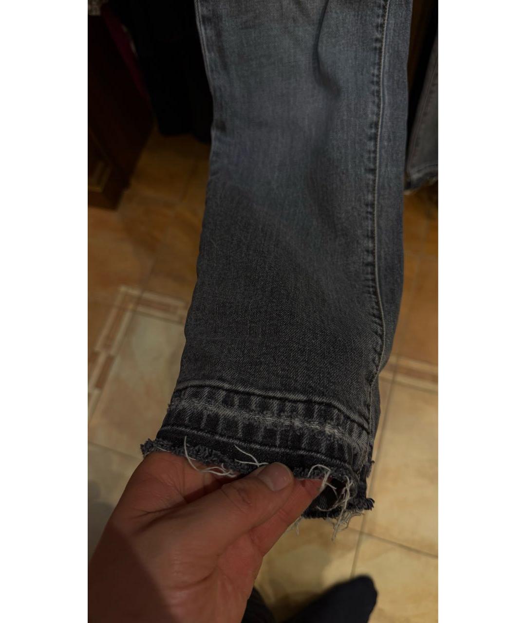 DOLCE&GABBANA Серые хлопко-эластановые джинсы скинни, фото 7