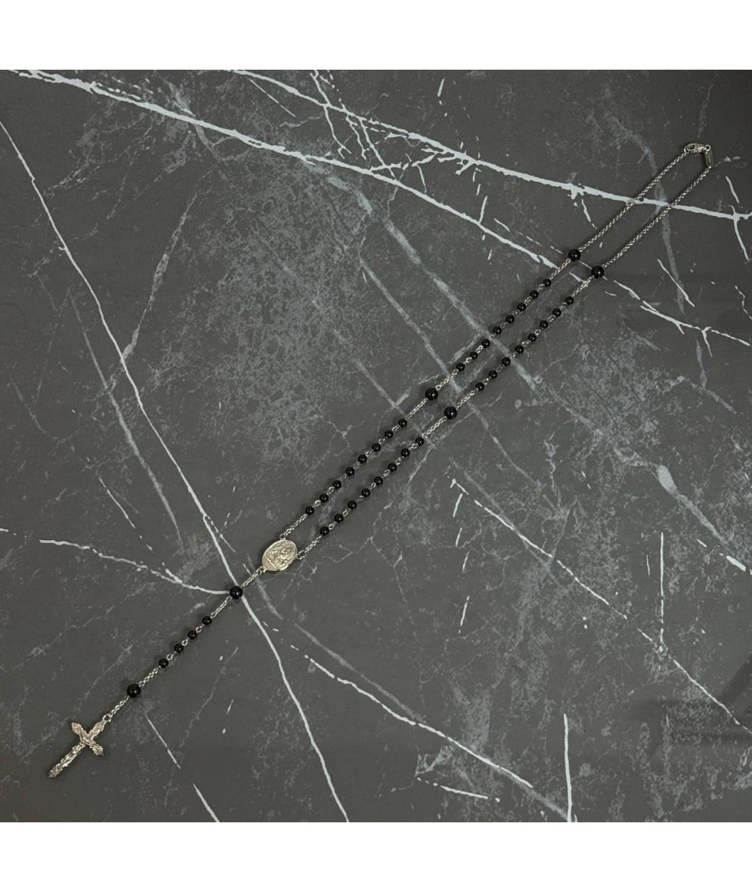 DOLCE&GABBANA Черное латунное колье, фото 3
