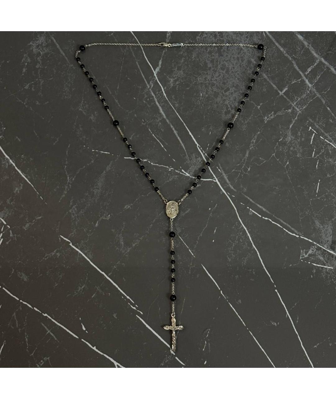 DOLCE&GABBANA Черное латунное колье, фото 6