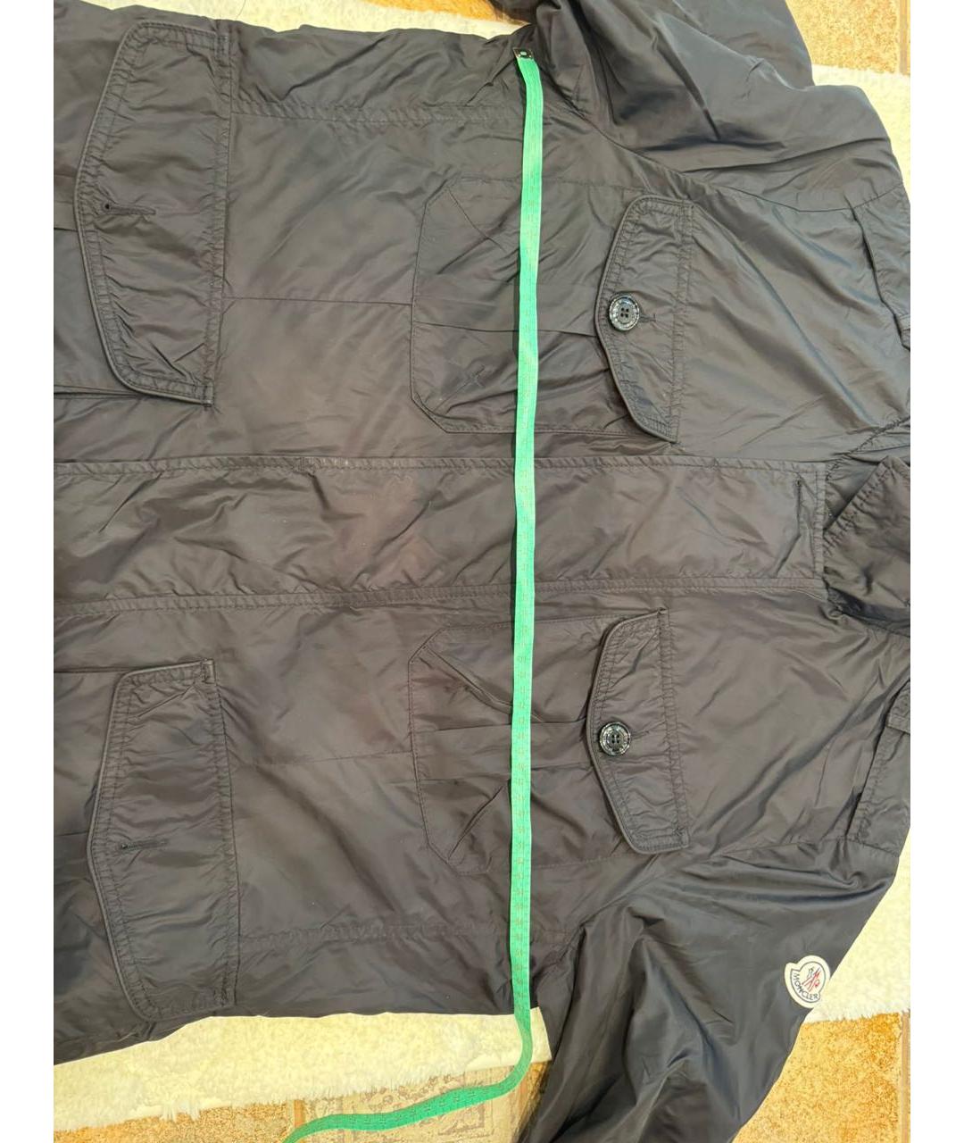 MONCLER Черная полиамидовая куртка, фото 6