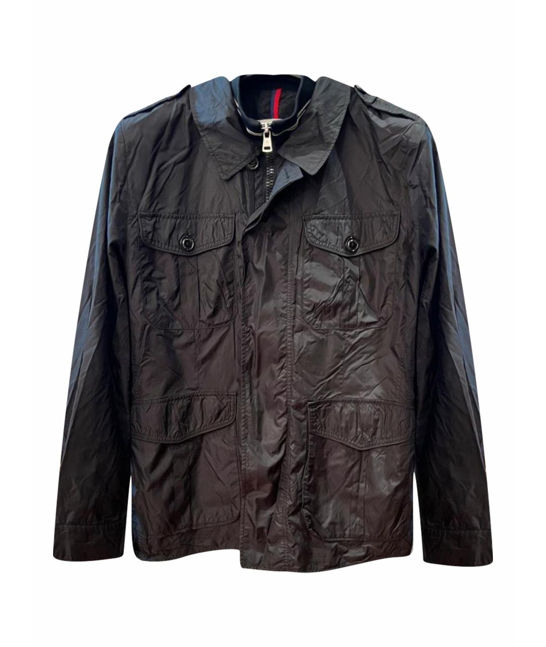 MONCLER Черная полиамидовая куртка, фото 1