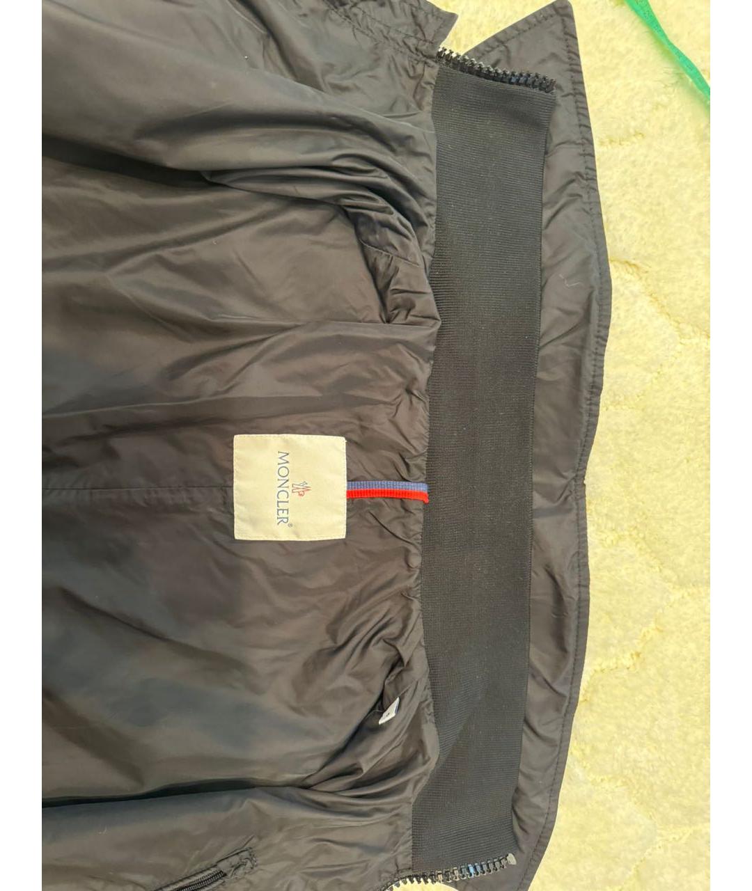 MONCLER Черная полиамидовая куртка, фото 2