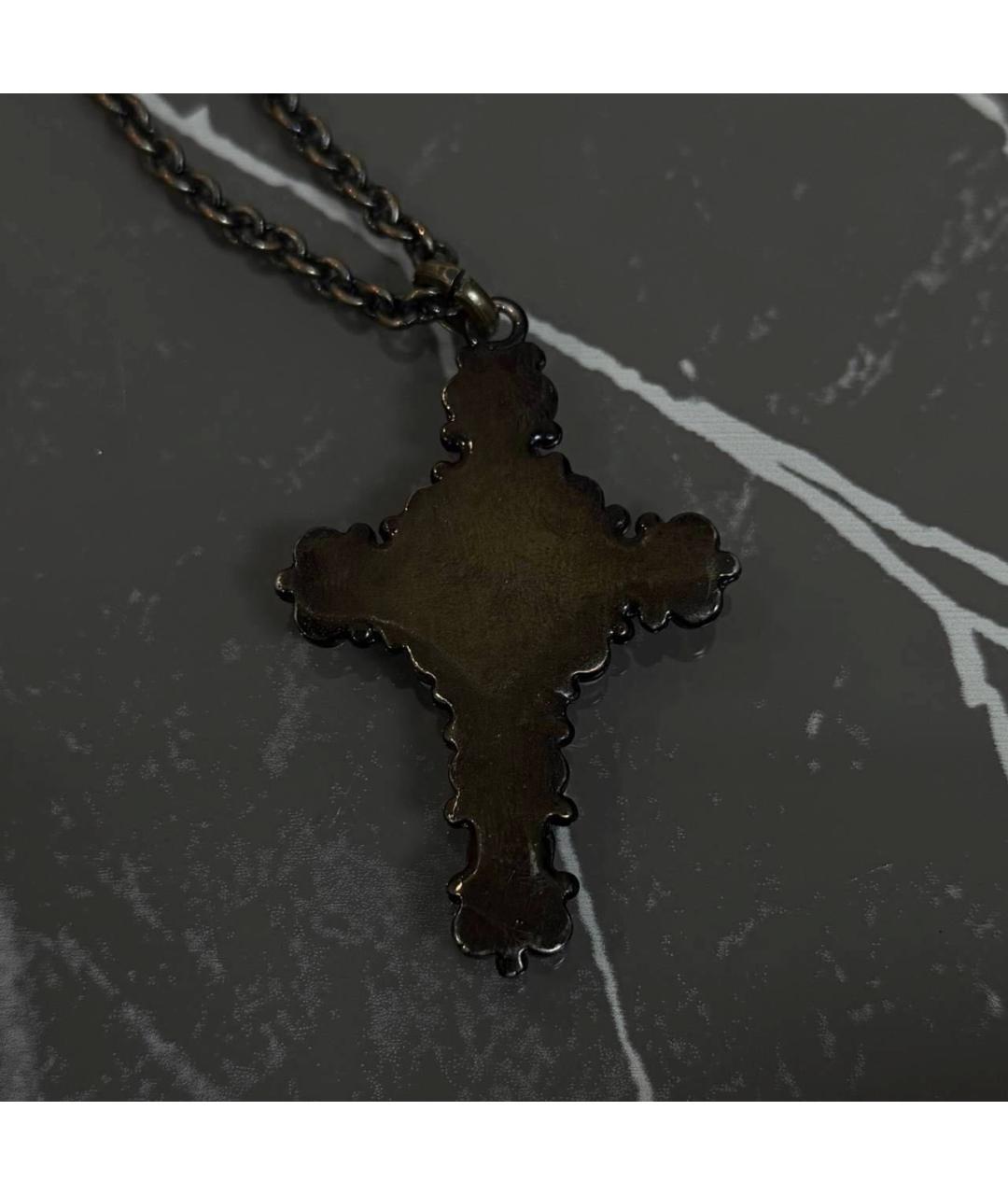 DOLCE&GABBANA Голубое латунное колье, фото 6