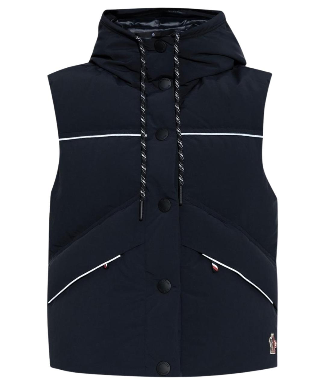 MONCLER Черный полиэстеровый жилет, фото 1