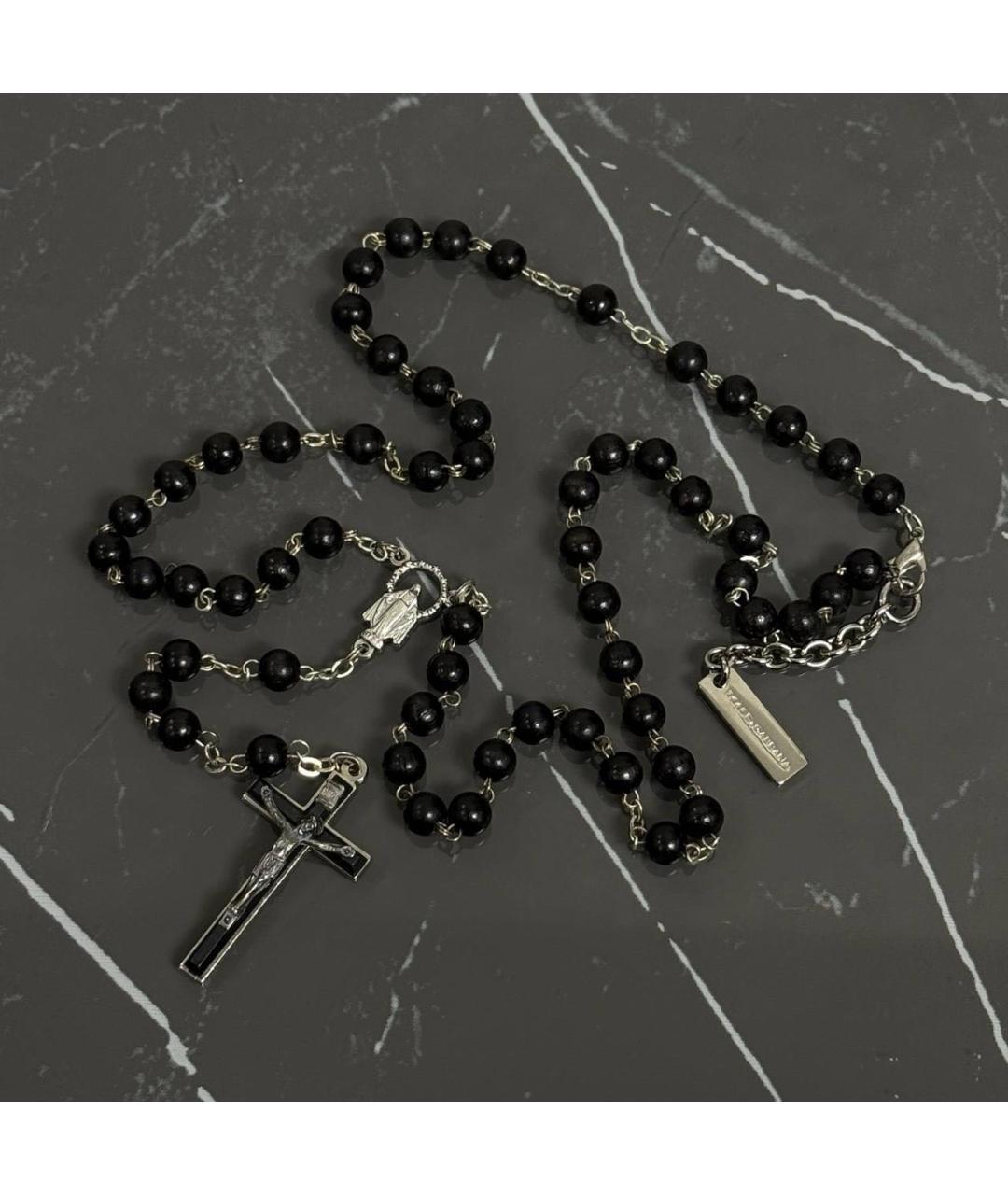 DOLCE&GABBANA Черное латунное колье, фото 2