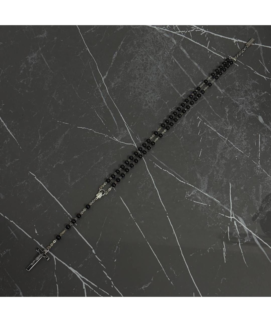 DOLCE&GABBANA Черное латунное колье, фото 3