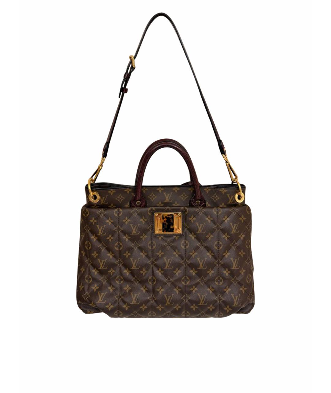 LOUIS VUITTON Коричневая сумка с короткими ручками, фото 1