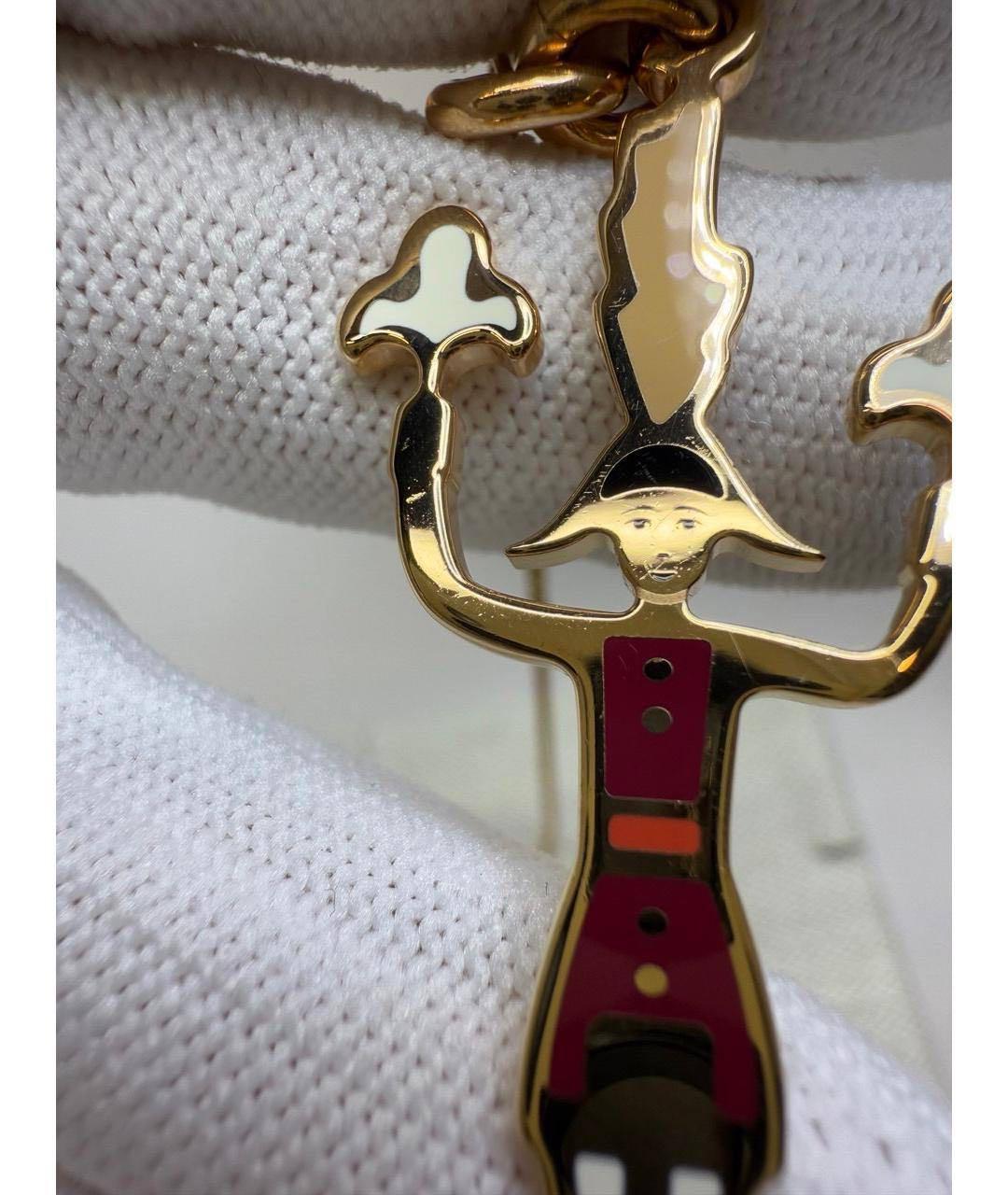 HERMES Золотое металлическое колье, фото 3