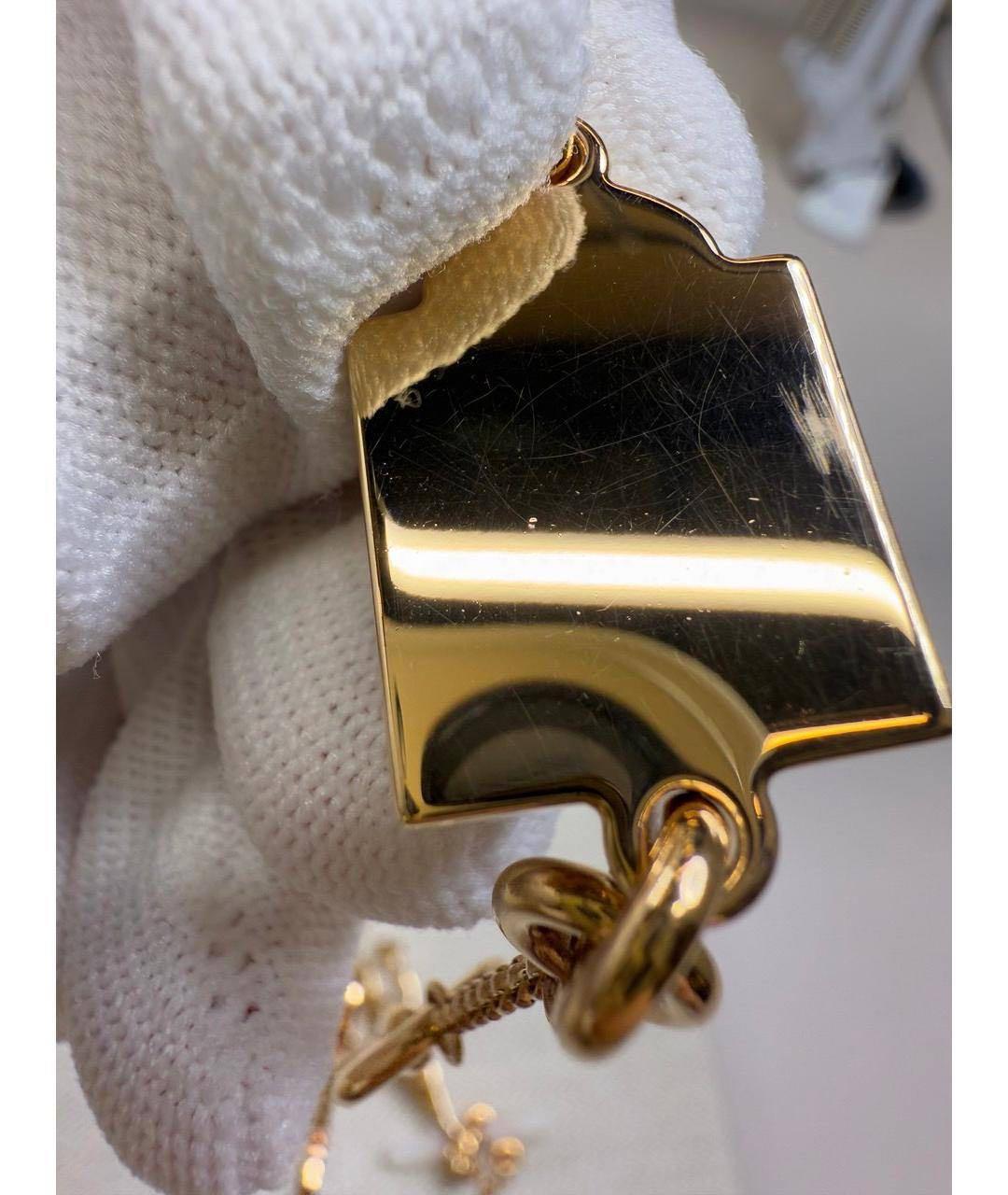 HERMES Золотое металлическое колье, фото 6