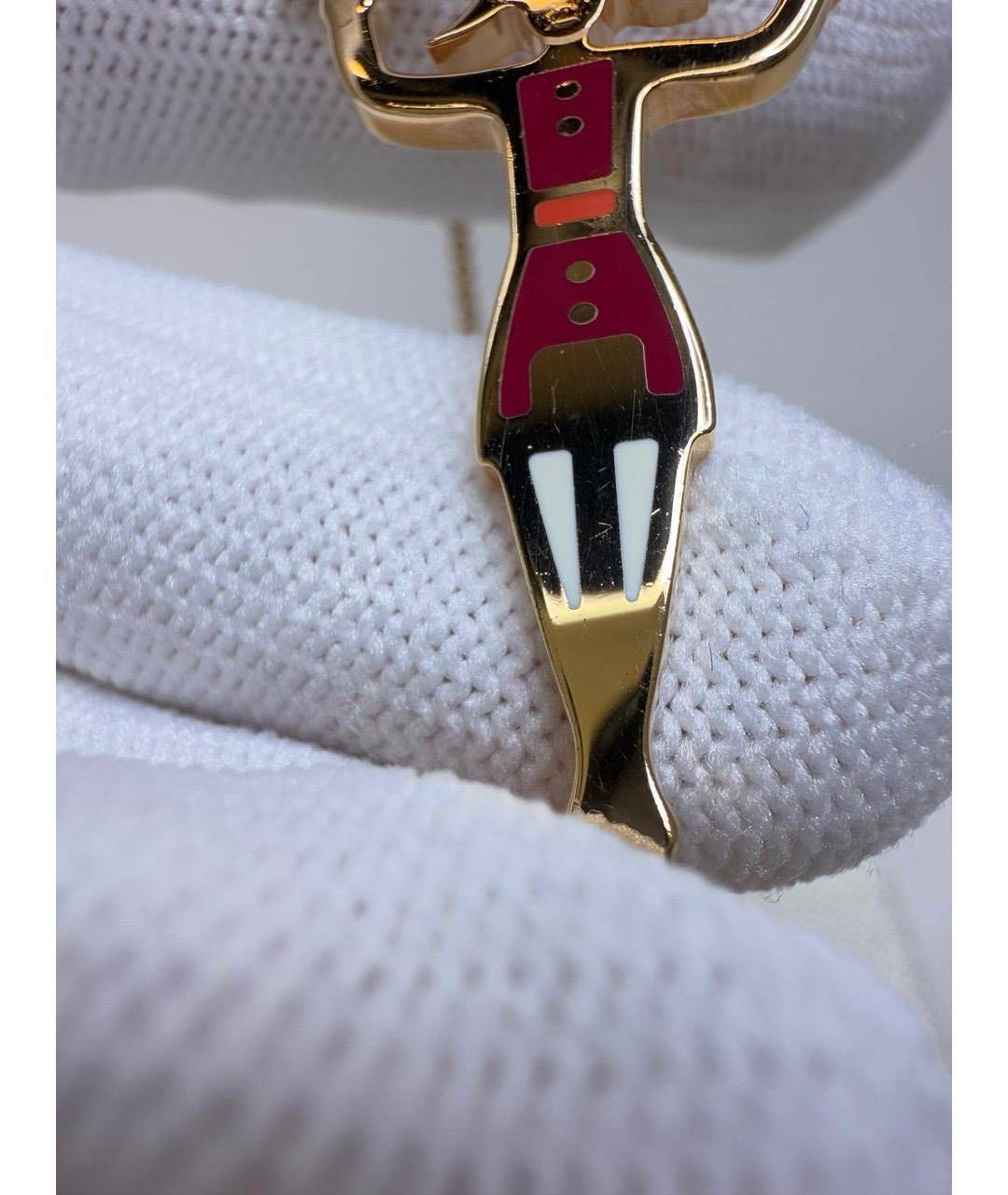 HERMES Золотое металлическое колье, фото 4