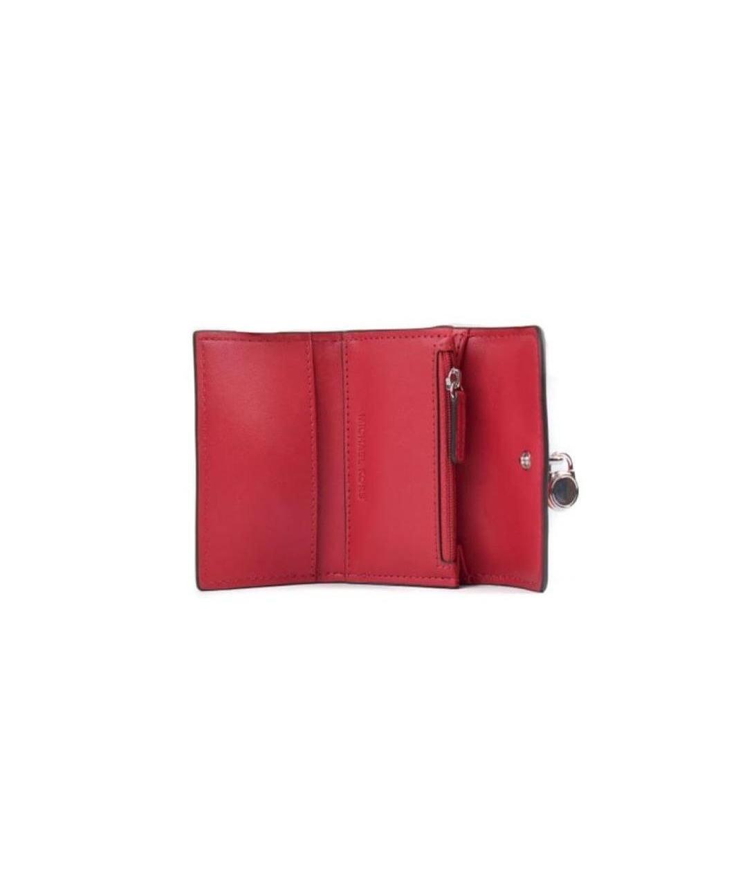 MICHAEL KORS Красный кожаный кошелек, фото 3