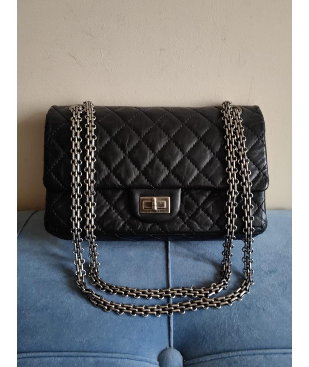 CHANEL Черная кожаная сумка через плечо, фото 3