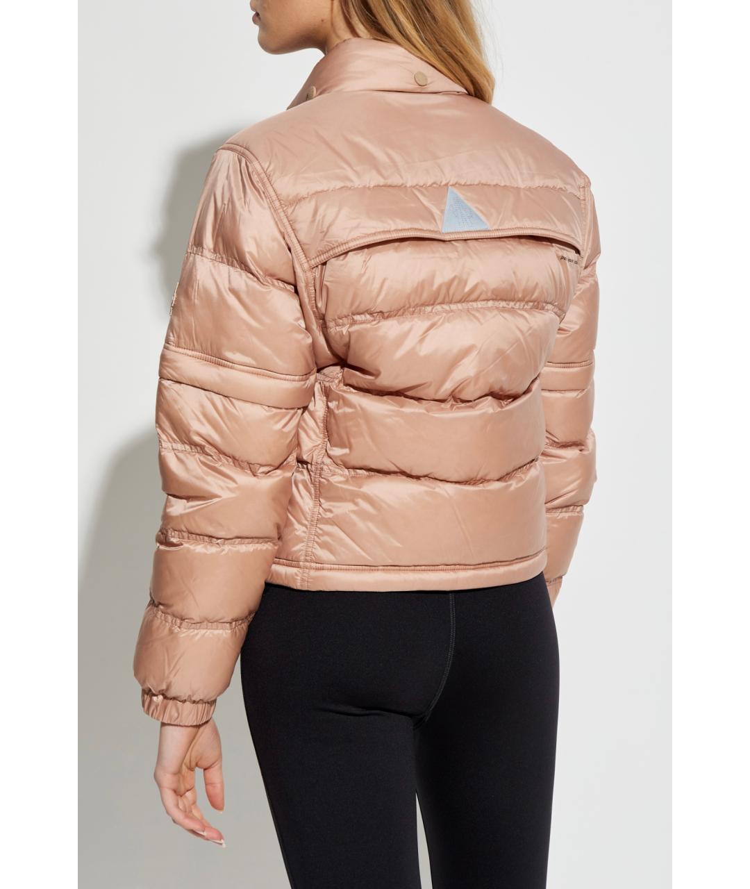 MONCLER GRENOBLE Розовый полиамидовый пуховик, фото 3