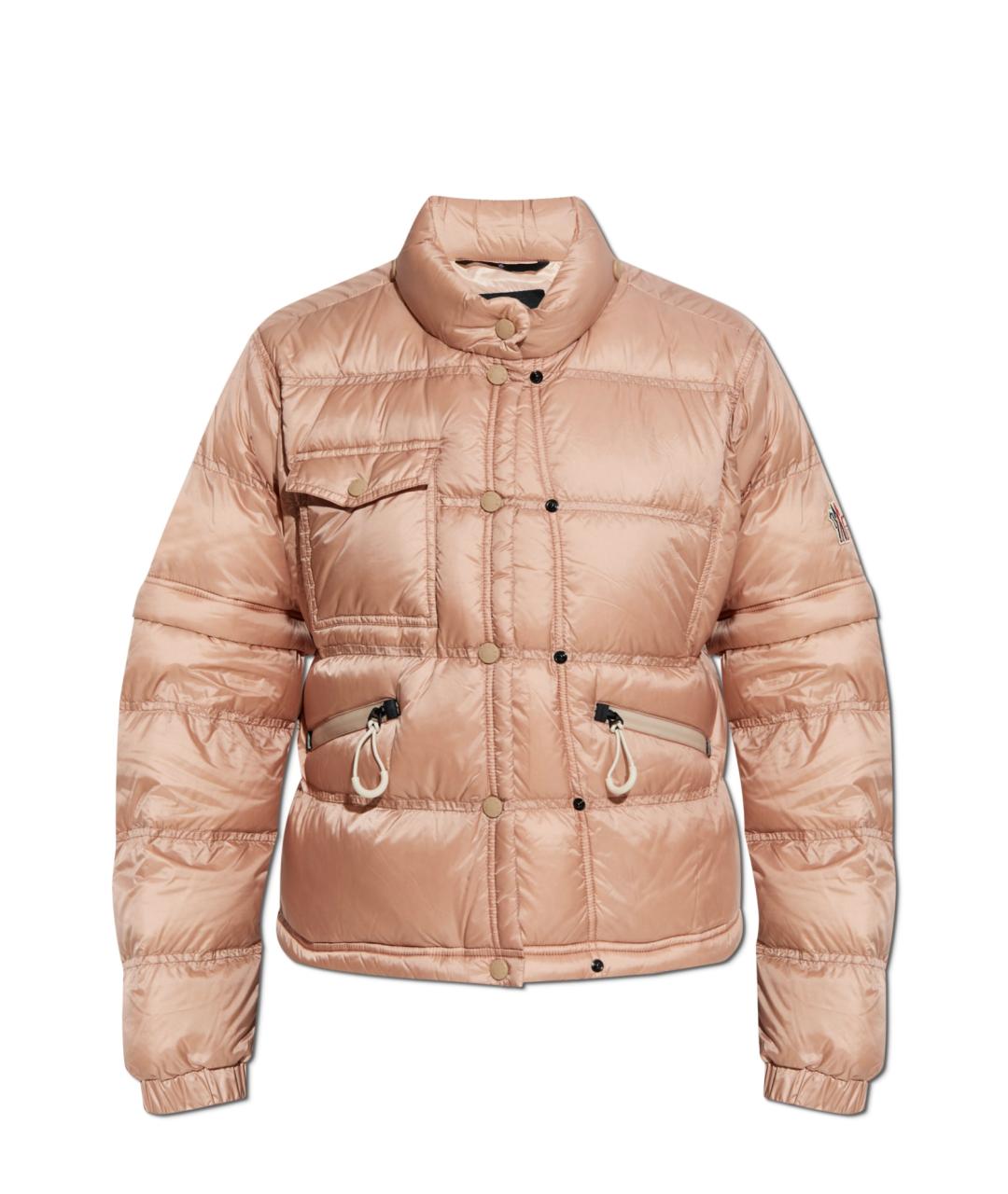 MONCLER GRENOBLE Розовый полиамидовый пуховик, фото 10