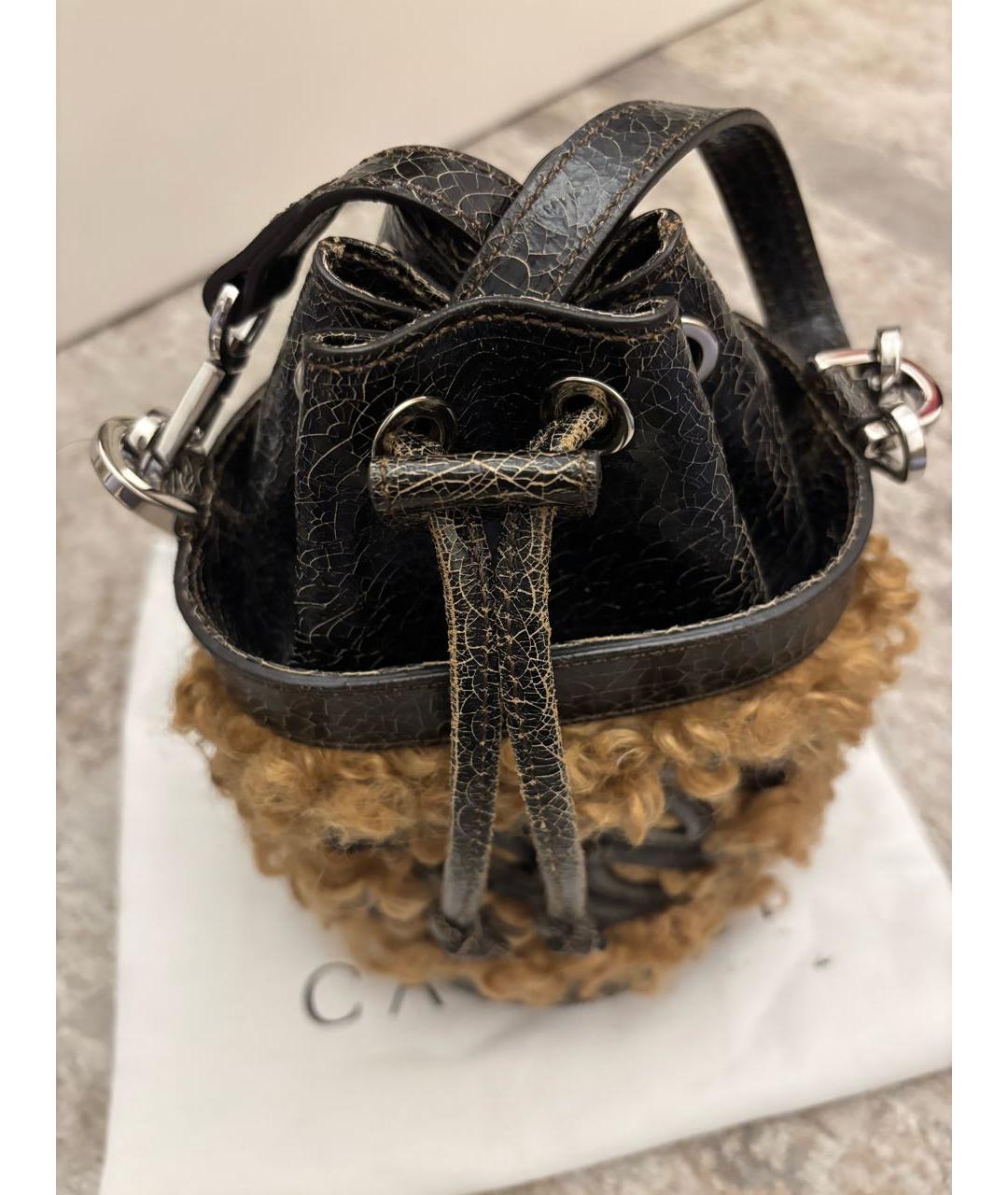 CASADEI Коричневая кожаная сумка через плечо, фото 2