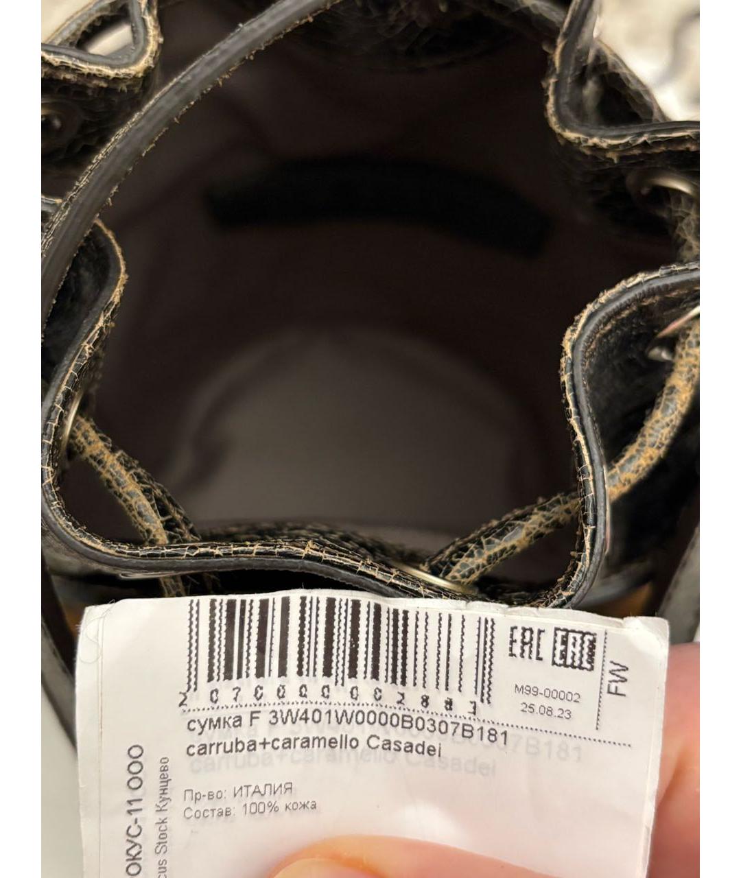 CASADEI Коричневая кожаная сумка через плечо, фото 5