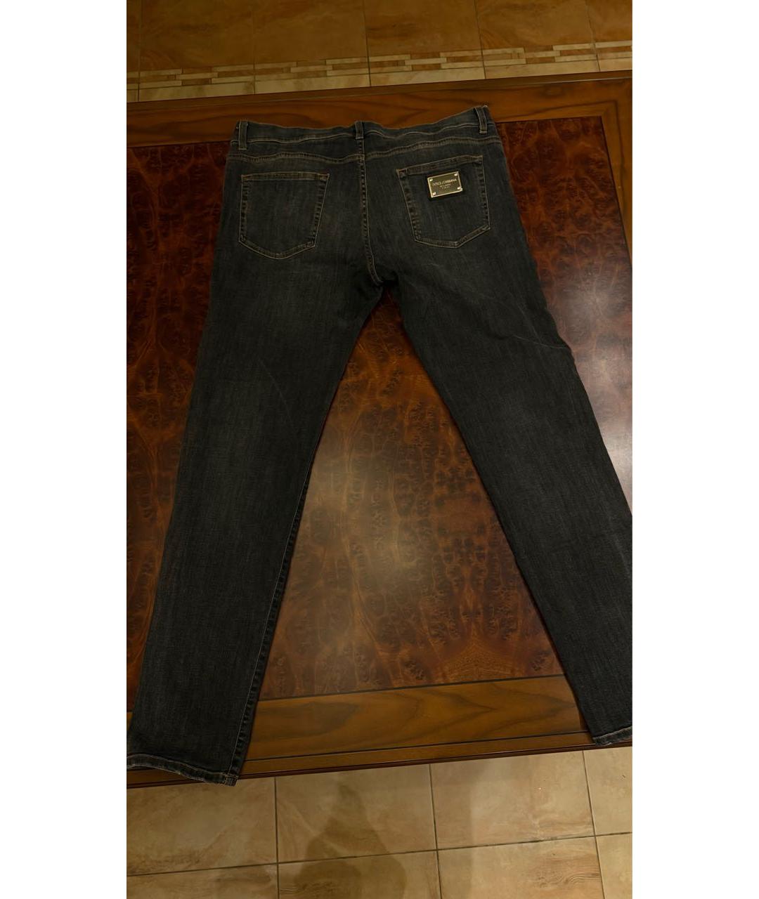 DOLCE&GABBANA Серые хлопко-эластановые джинсы скинни, фото 7