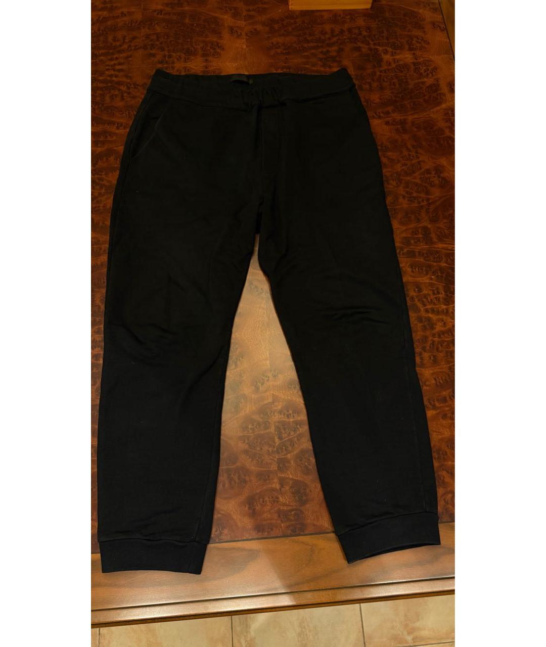 PRADA Черные хлопковые повседневные брюки, фото 7