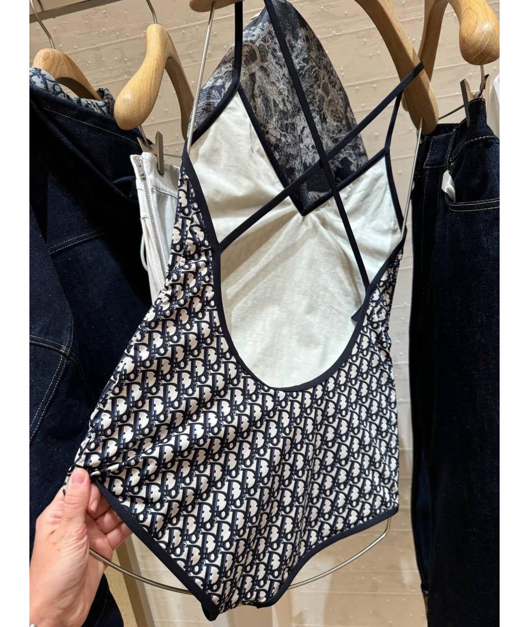 CHRISTIAN DIOR Темно-синий купальник, фото 3