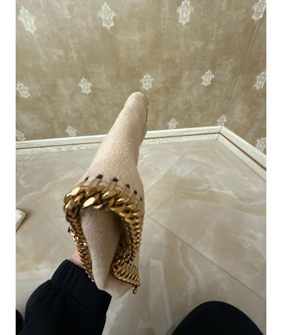 STELLA MCCARTNEY Бежевая кожаная сумка через плечо, фото 6