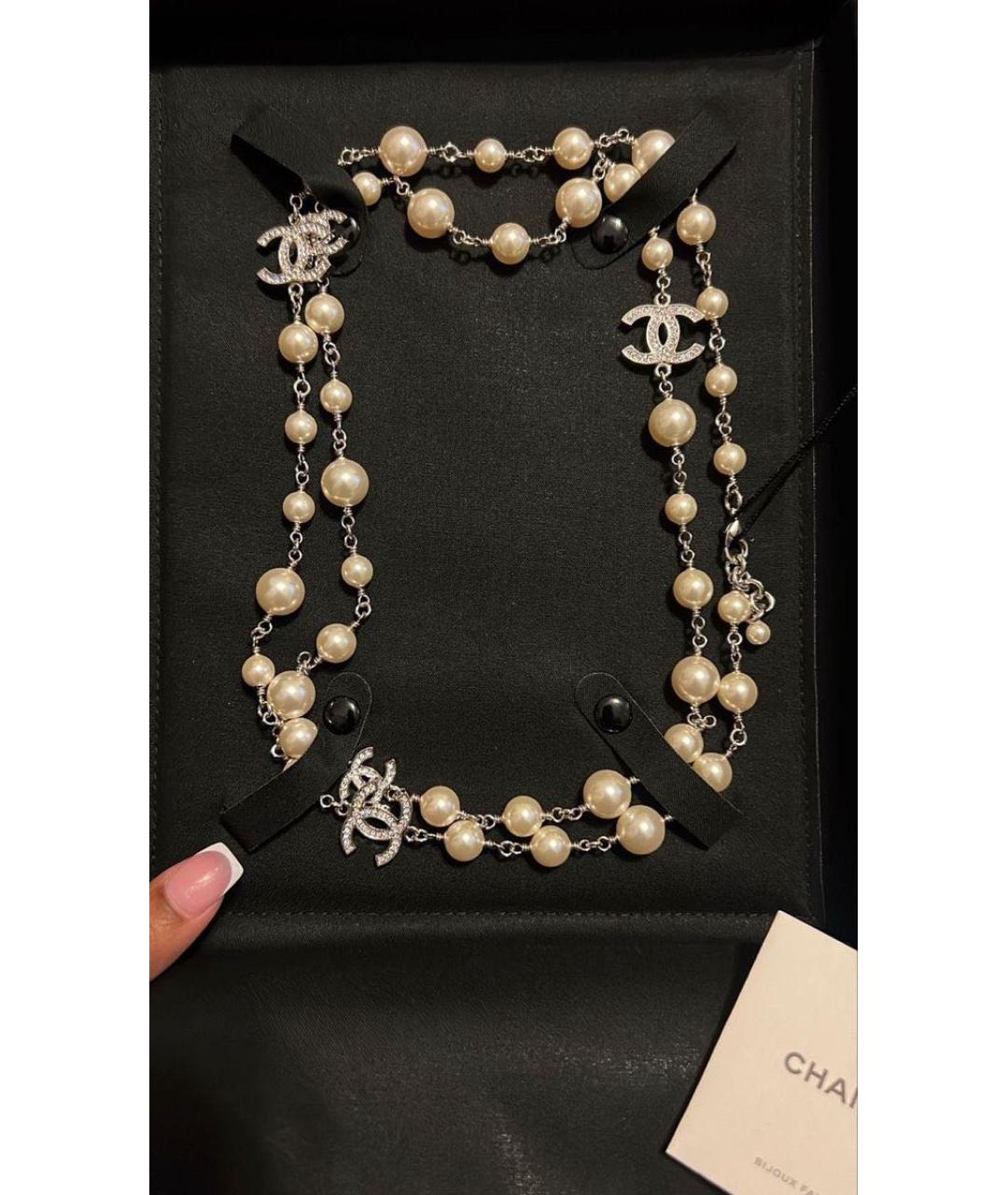 CHANEL Бежевое колье, фото 2