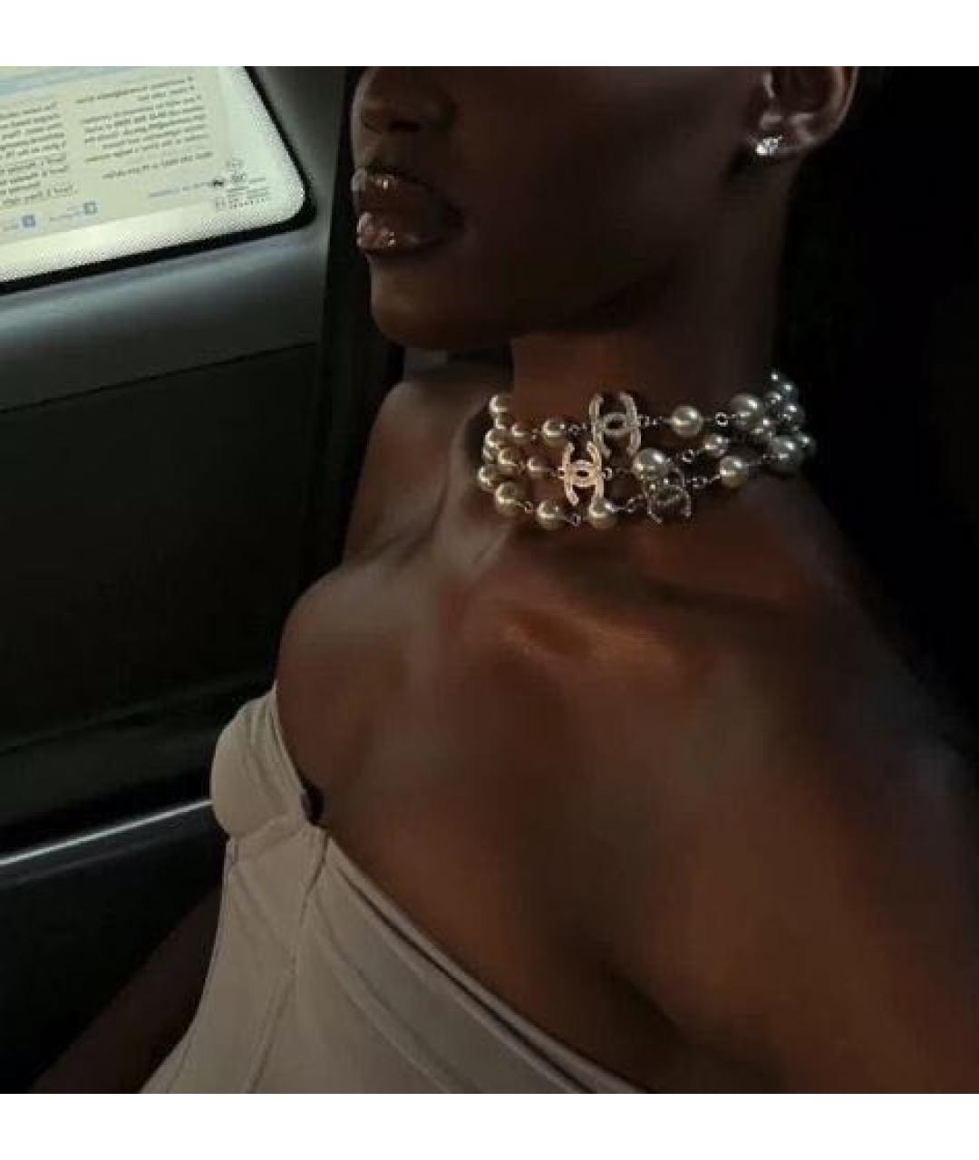 CHANEL Бежевое колье, фото 3