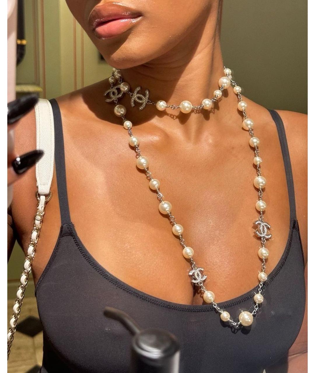 CHANEL Бежевое колье, фото 6