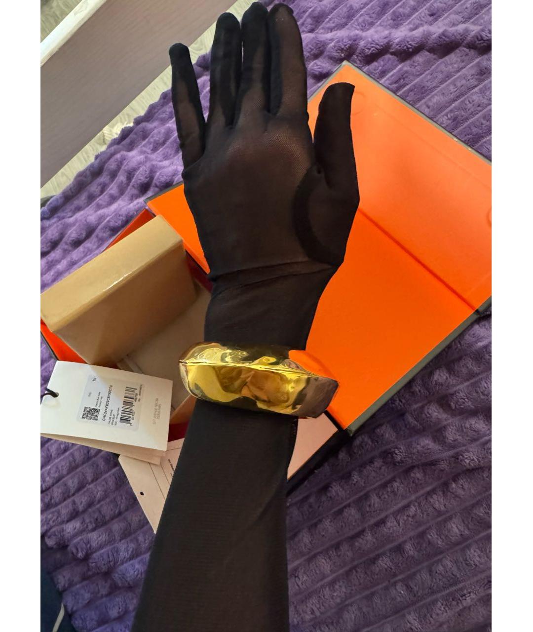 CHLOE Золотой латунный браслет, фото 5