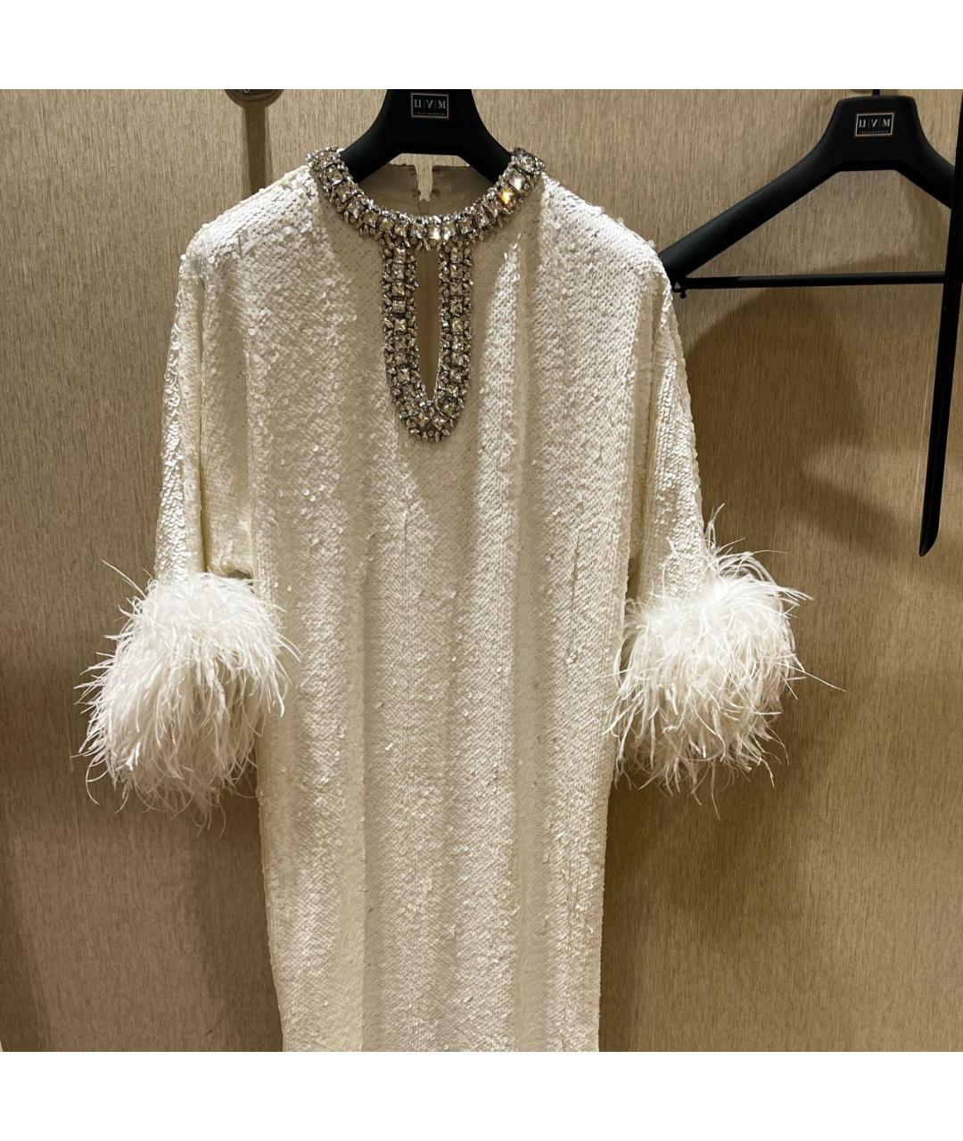 SELF-PORTRAIT Белое полиэстеровое вечернее платье, фото 3