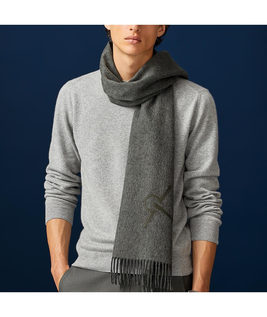 HERMES Кашемировый шарф, фото 2