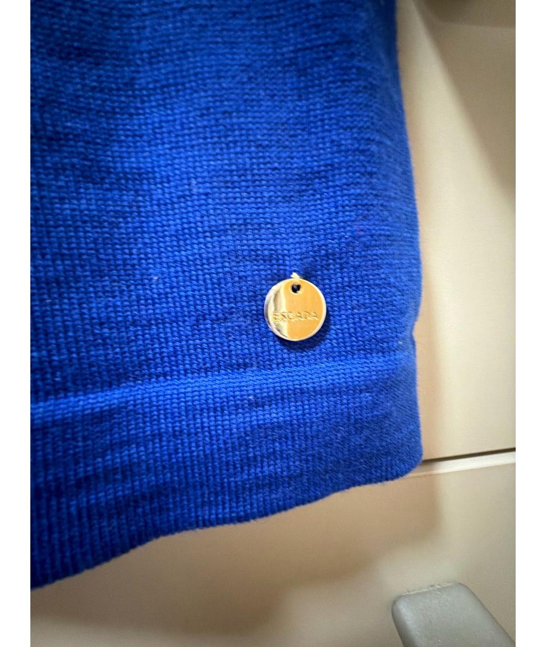 ESCADA Синяя шерстяная майка, фото 4