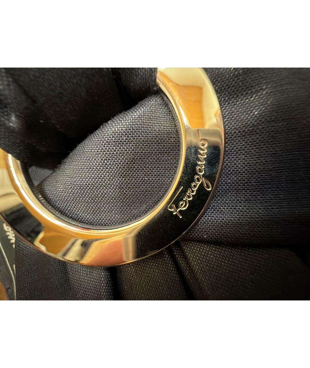 FERRAGAMO Черная шерстяная юбка миди, фото 6