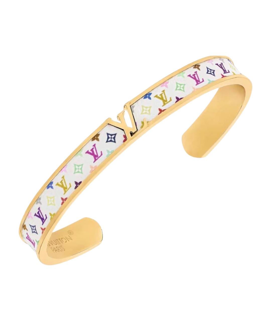 LOUIS VUITTON Белый позолоченный браслет, фото 1