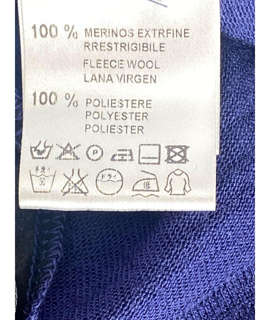 LIVIANA CONTI Темно-синее шерстяное платье, фото 7