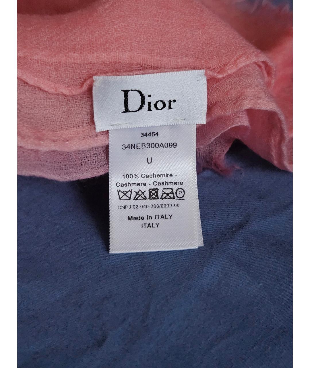 CHRISTIAN DIOR Мульти кашемировый шарф, фото 2