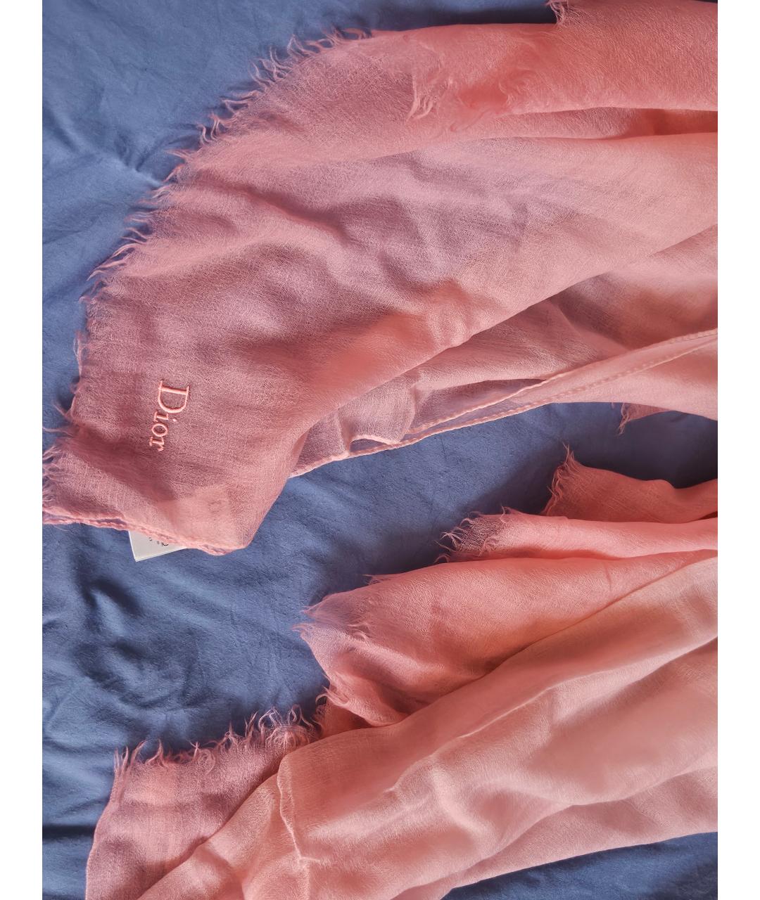 CHRISTIAN DIOR Мульти кашемировый шарф, фото 4