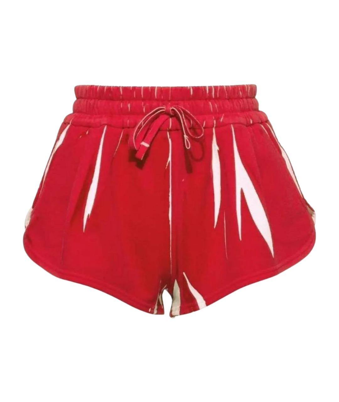MIU MIU Красные хлопковые шорты, фото 1