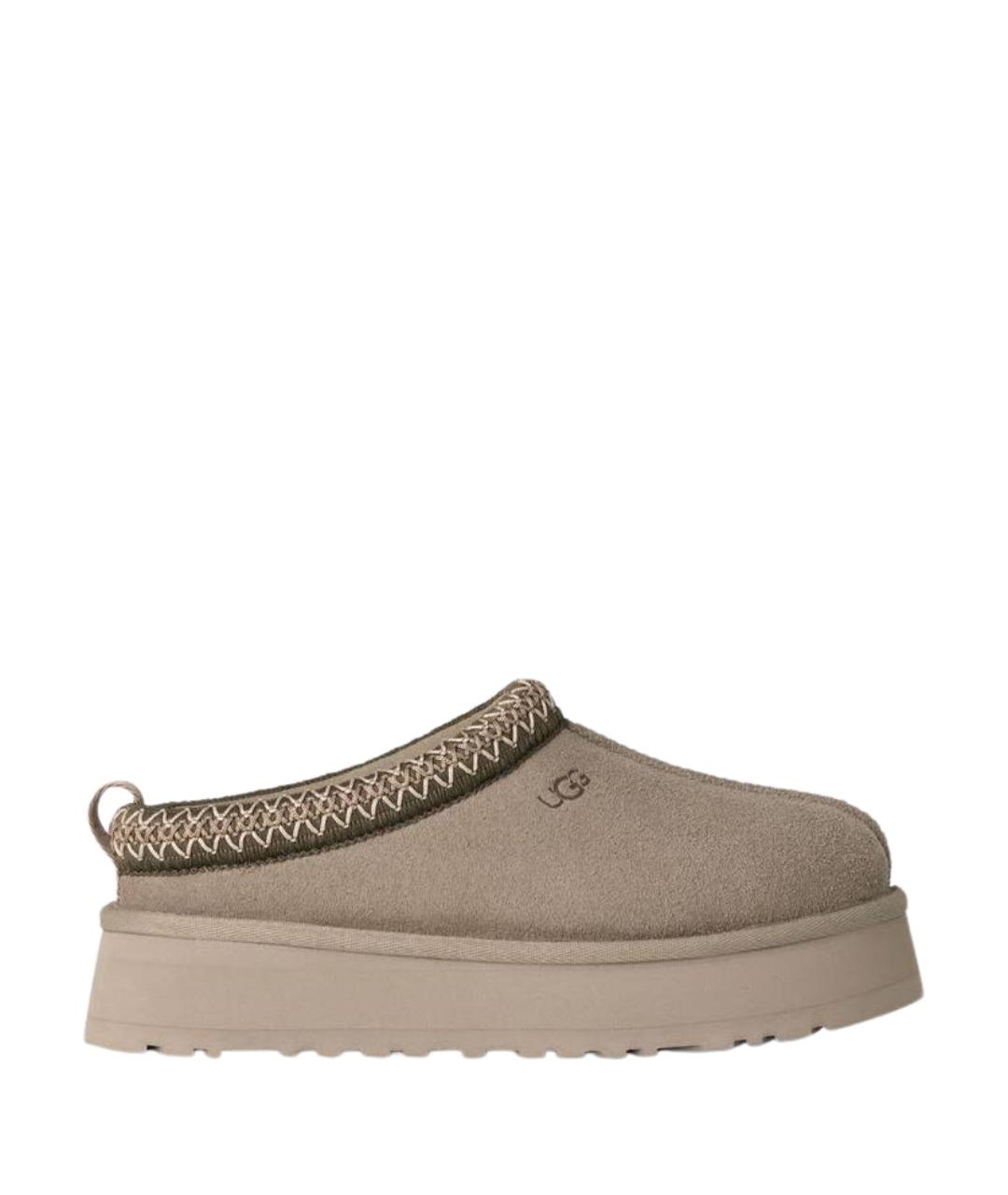 UGG AUSTRALIA Бежевые замшевые мюли, фото 1