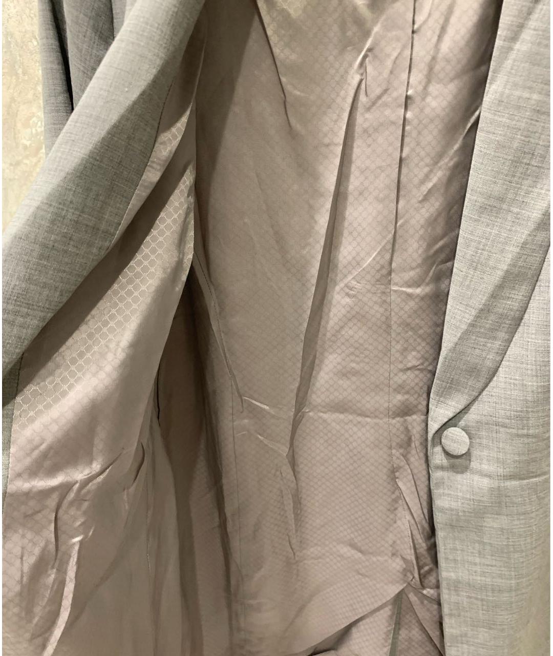 12 STOREEZ Серый шерстяной жакет/пиджак, фото 5