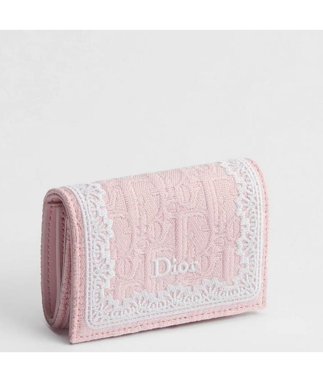 CHRISTIAN DIOR Розовый кошелек, фото 3