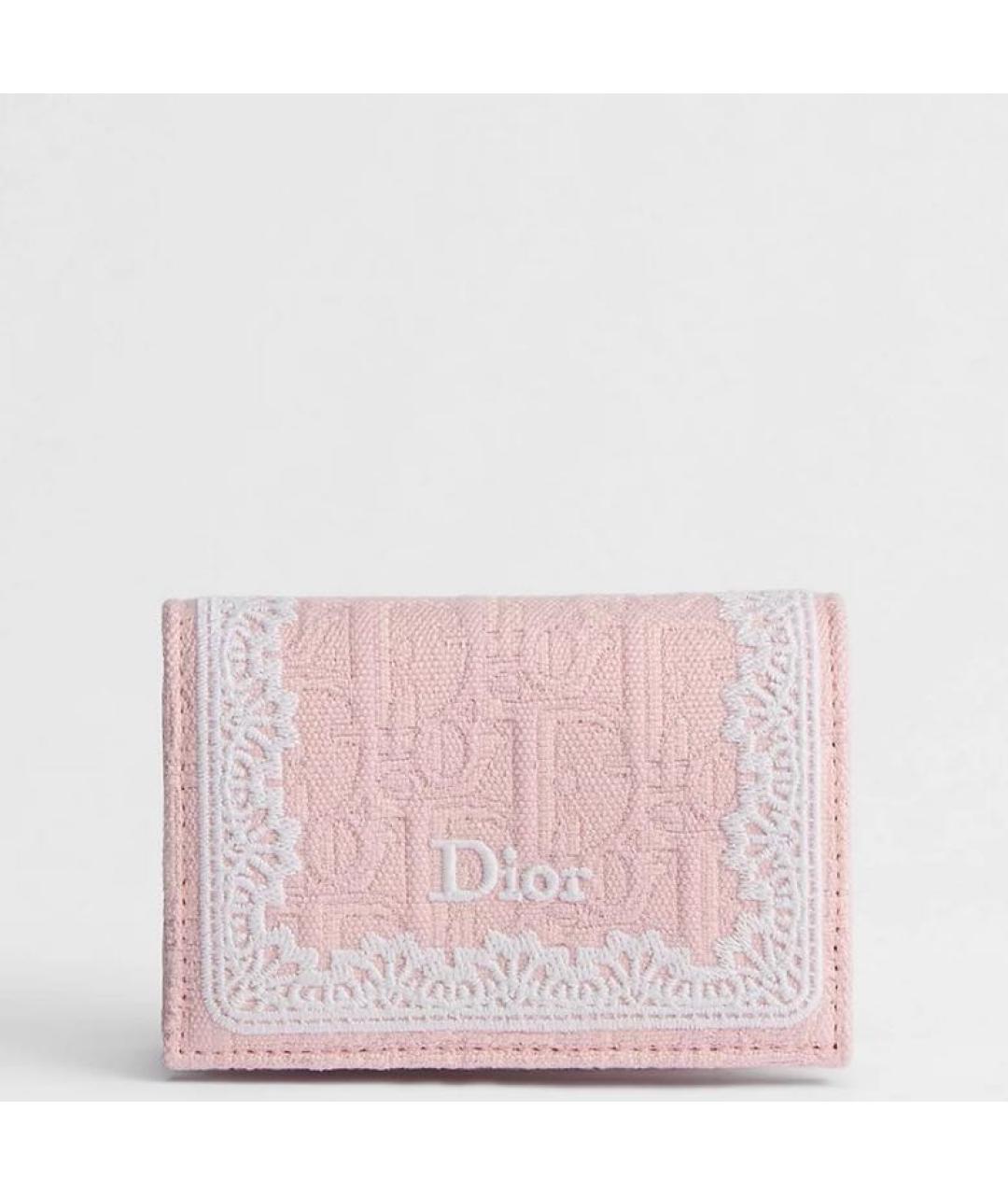 CHRISTIAN DIOR Розовый кошелек, фото 4