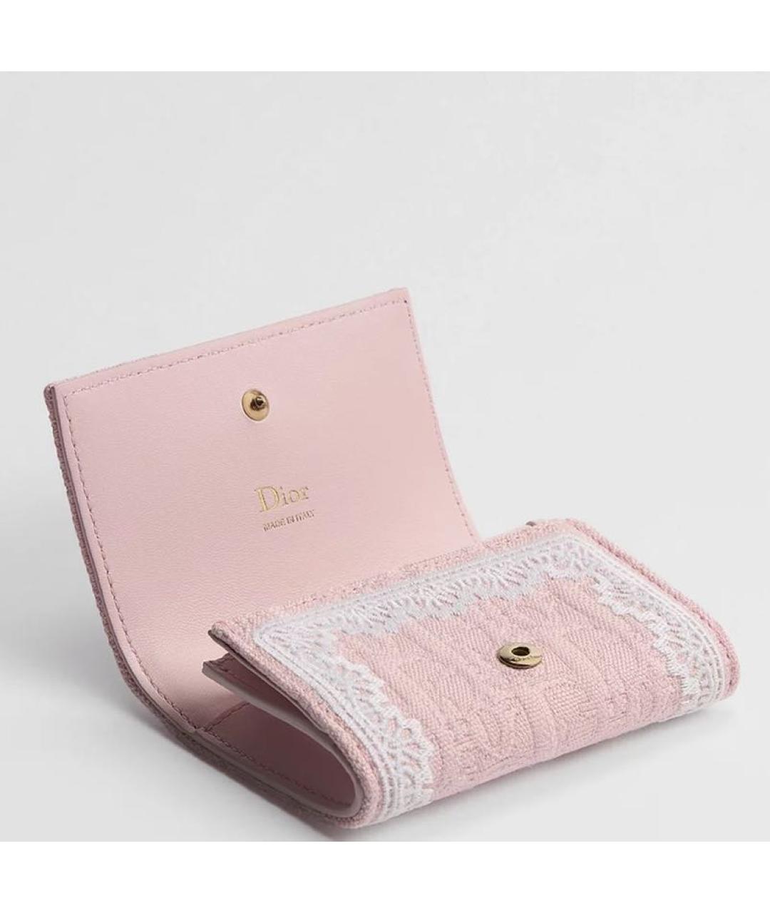 CHRISTIAN DIOR Розовый кошелек, фото 2