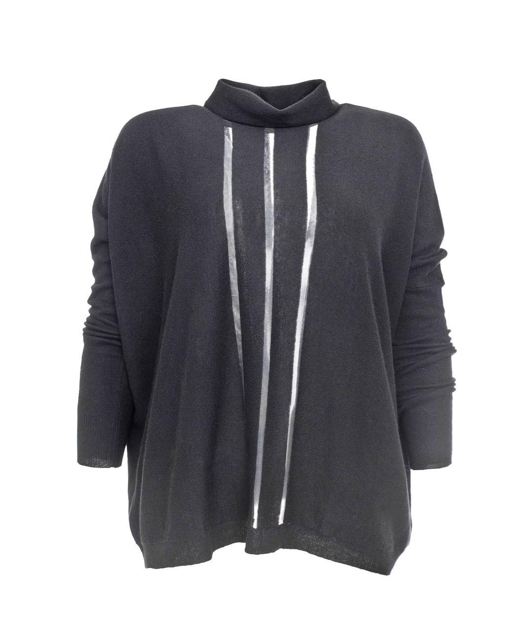 PINKO Черный шерстяной джемпер / свитер, фото 1