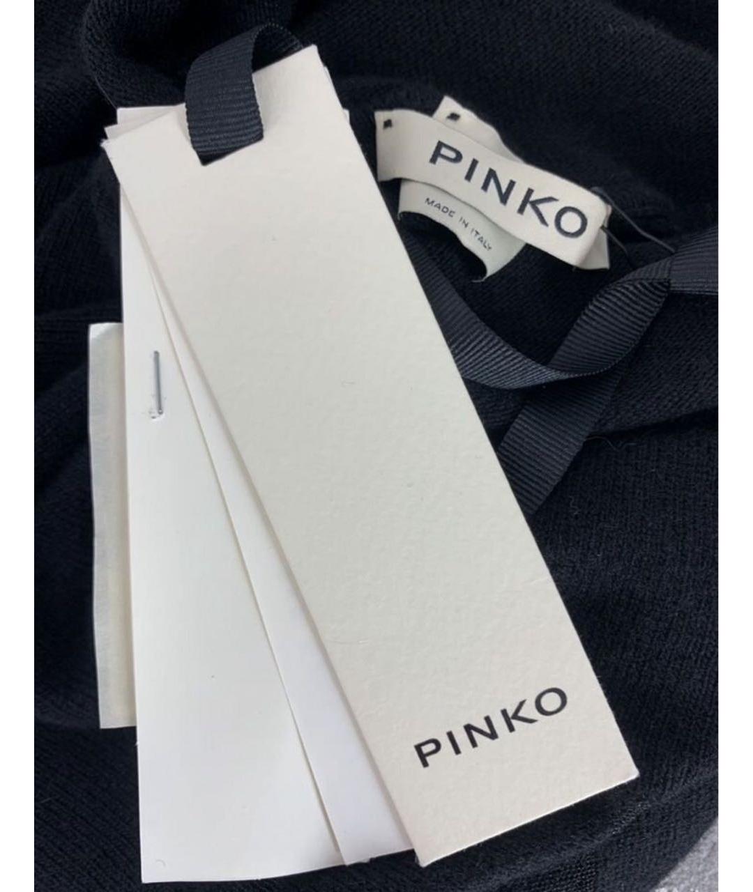 PINKO Черный шерстяной джемпер / свитер, фото 3