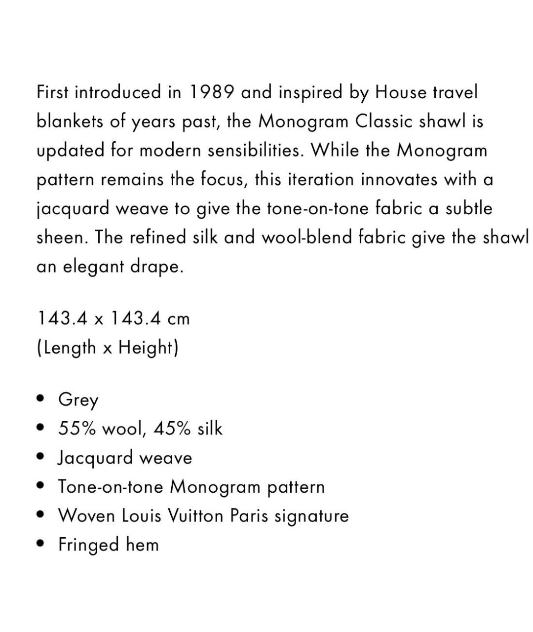 LOUIS VUITTON Бежевый шерстяной платок, фото 7